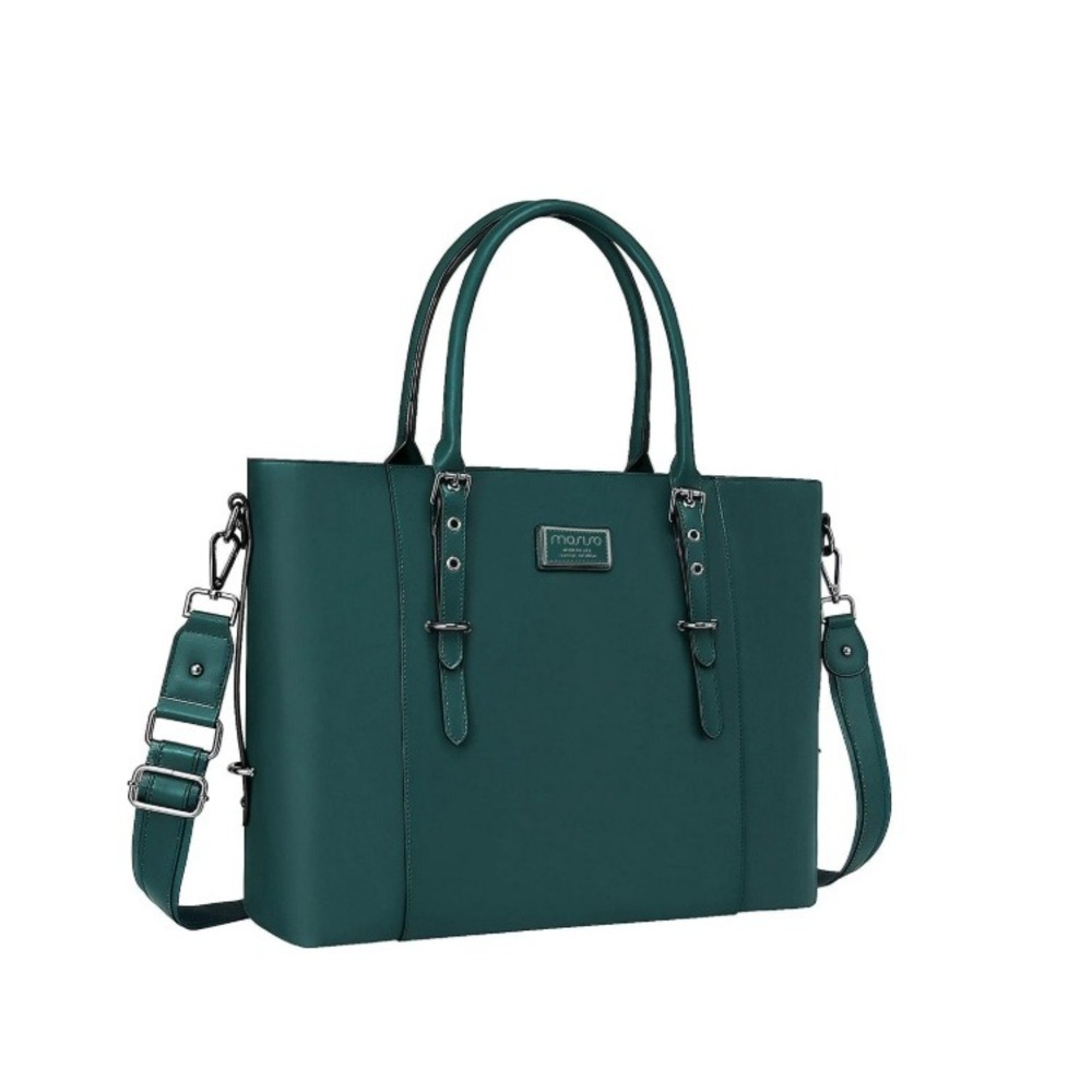 Mosiso Vegan Laptop Bag Shoulder‎ Bag Laptop Bag Teal Blue/Green New